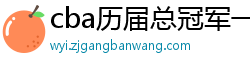 cba历届总冠军一览表